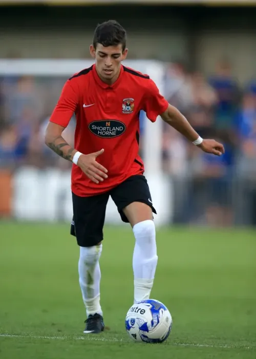 Framed Print : Ruben Lameiras in Action: Coventry City vs Portsmouth Pre-Season Friendly at Havant and Waterlooville Framed Print : Ruben Lameiras in Action: Coventry City vs Portsmouth Pre-Season Friendly at Havant and Waterlooville