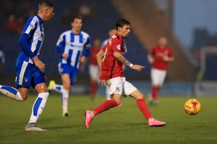 Framed Print : Ruben Lameiras Goes for Glory: Coventry City's Thrilling Shot at Colchester United (Sky Bet League One) Framed Print : Ruben Lameiras Goes for Glory: Coventry City's Thrilling Shot at Colchester United (Sky Bet League One)