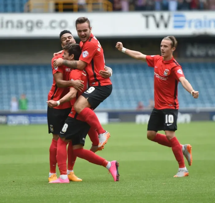Framed Print : Ruben Lameiras Scores His Second: Millwall vs Coventry City (Sky Bet League One) Framed Print : Ruben Lameiras Scores His Second: Millwall vs Coventry City (Sky Bet League One)