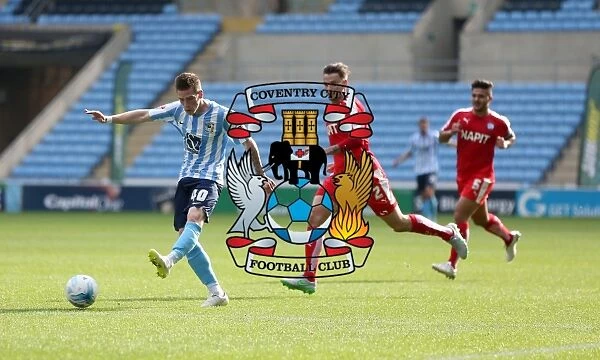 Ryan Kent's Powerful Shot: Coventry City vs Chesterfield in Sky Bet League One at Ricoh Arena