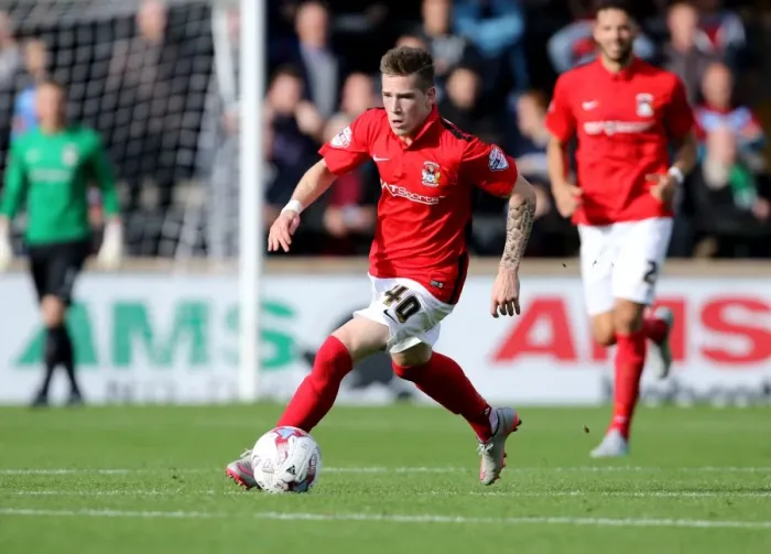 Framed Print : Ryan Kent's Thrilling Display: Coventry City's Victory over Scunthorpe United in Sky Bet League One