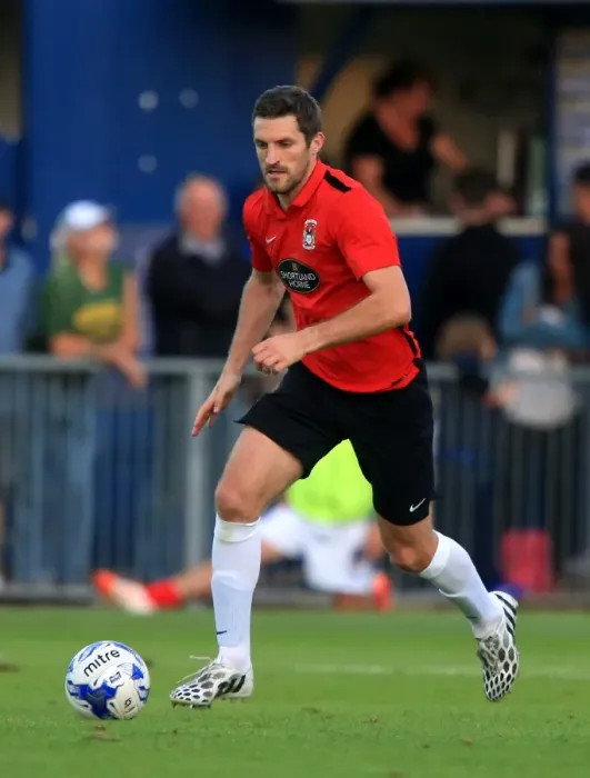 Framed Print : Sam Ricketts in Action: Coventry City vs. Portsmouth Pre-Season Clash Framed Print : Sam Ricketts in Action: Coventry City vs. Portsmouth Pre-Season Clash