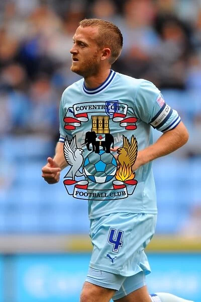 Sammy Clingan of Coventry City in Action Against Reading in the Npower Championship at Ricoh Arena (September 24, 2011)