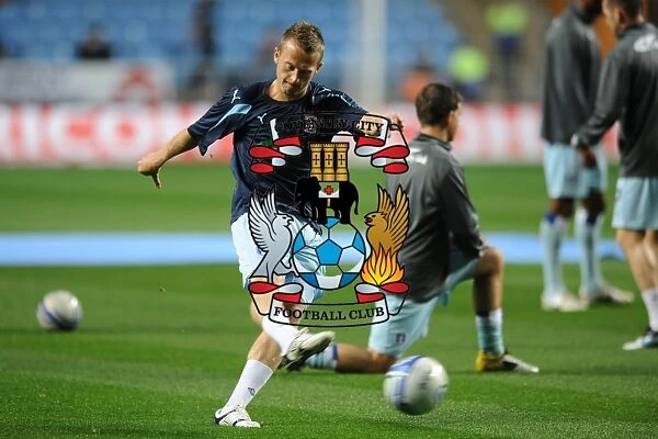 Sammy Clingan in Focus: Pre-Match Warm-Up at Ricoh Arena vs Blackpool (Npower Championship, 27-09-2011)