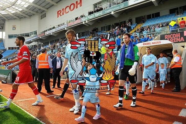 Sammy Clingan Kicks Off Coventry City's Championship Match Against Reading (24-09-2011, Ricoh Arena)