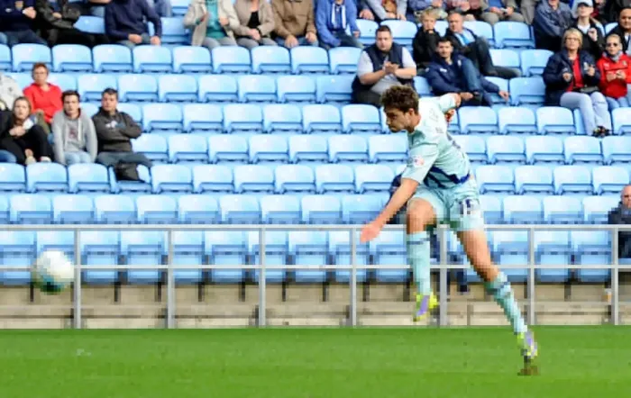 Framed Print : Shaun Miller Scores First: Coventry City vs. Bristol City in Sky Bet League One at Ricoh Arena Framed Print : Shaun Miller Scores First: Coventry City vs. Bristol City in Sky Bet League One at Ricoh Arena