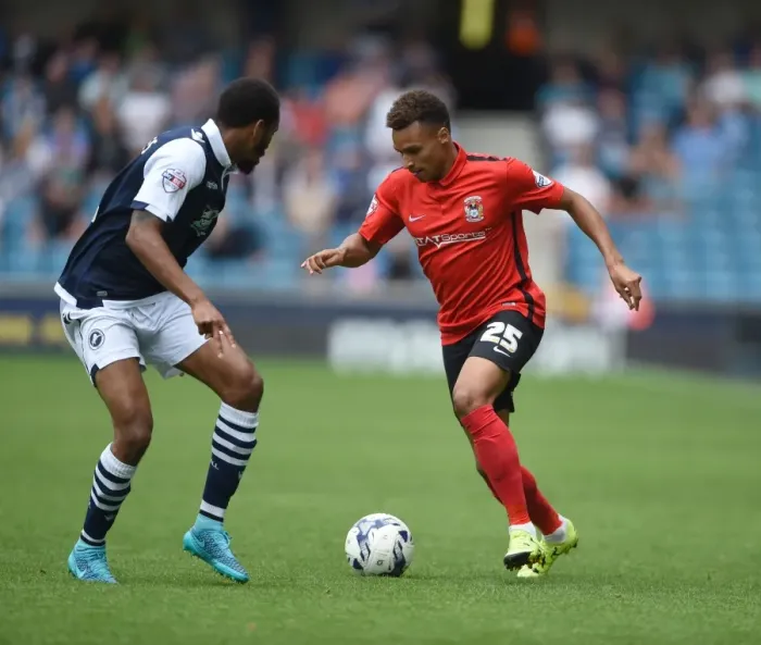 Framed Print : Showdown at The New Den: Cummings vs. Murphy - Sky Bet League One Battle between Millwall and Coventry City