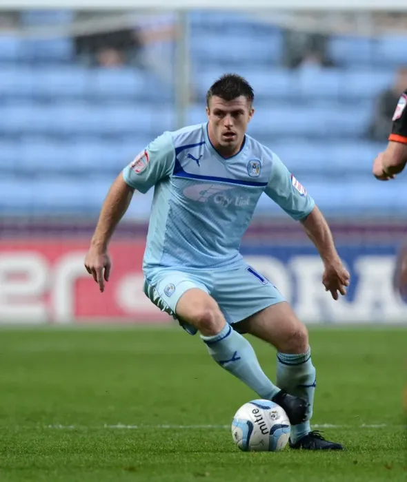 Framed Print : Showdown in Npower League One: Coventry City vs Sheffield United at Ricoh Arena - Coventry City's Steven Jennings Framed Print : Showdown in Npower League One: Coventry City vs Sheffield United at Ricoh Arena - Coventry City's Steven Jennings