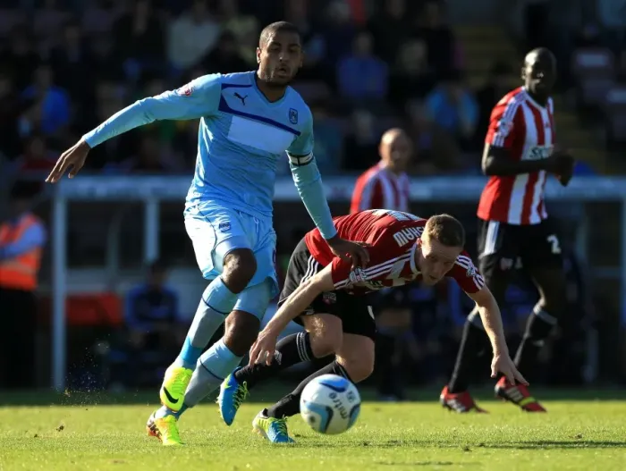 Framed Print : Sky Bet League One - Coventry City v Brentford - Sixfields Stadium