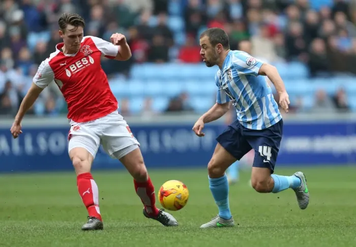 Framed Print : Sky Bet League One Showdown: Coventry City vs Fleetwood Town at Ricoh Arena