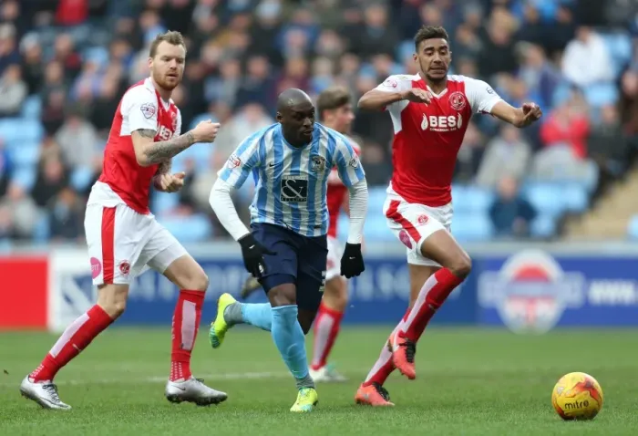 Framed Print : Sky Bet League One Showdown: Coventry City vs Fleetwood Town at Ricoh Arena