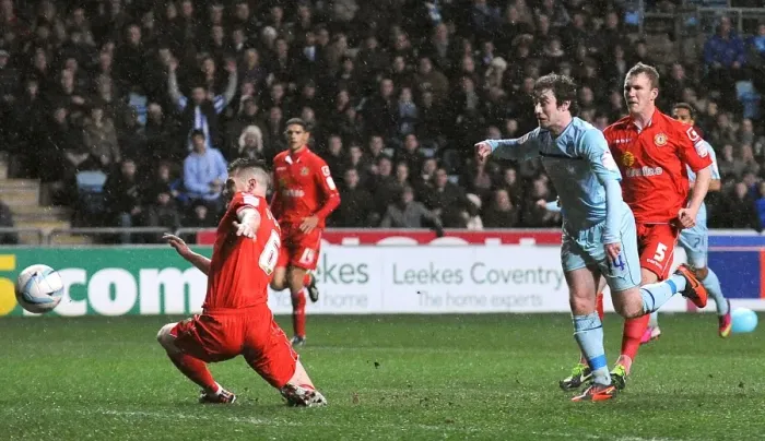 Framed Print : Stephen Elliott's Game-Winning Goal: Coventry City FC Claims Johnstones Paint Trophy against Crewe Alexandra Framed Print : Stephen Elliott's Game-Winning Goal: Coventry City FC Claims Johnstones Paint Trophy against Crewe Alexandra