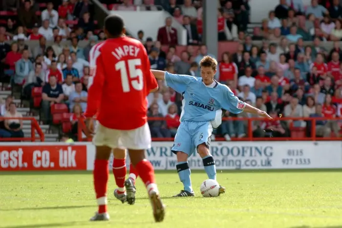 Framed Print : Stephen Hughes Scores Coventry City's Historic Fourth Goal vs. Nottingham Forest (28-08-2004) Framed Print : Stephen Hughes Scores Coventry City's Historic Fourth Goal vs. Nottingham Forest (28-08-2004)