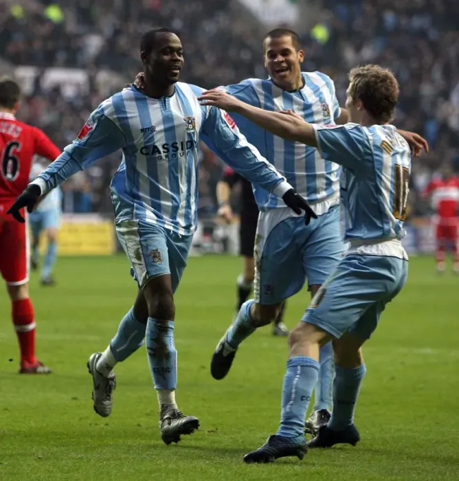 Framed Print : Stern John's FA Cup Upset: Coventry City's Equalizer Against Middlesbrough (2006)