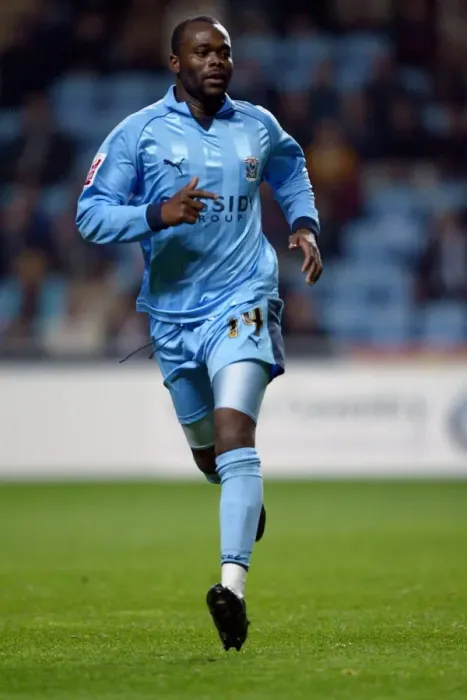 Framed Print : Stern John's Stunner at Ricoh Arena: Coventry City vs Colchester United (2006) Framed Print : Stern John's Stunner at Ricoh Arena: Coventry City vs Colchester United (2006)
