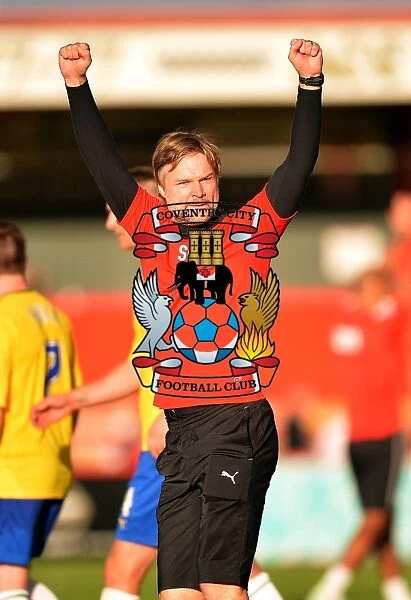 Steven Pressley and Coventry City Celebrate Sky Bet League One Victory at Lamex Stadium