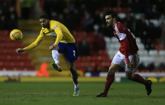 Framed Print : Tense Showdown: Cyrus Christie vs Marlon Pack in Sky Bet League One Clash Framed Print : Tense Showdown: Cyrus Christie vs Marlon Pack in Sky Bet League One Clash