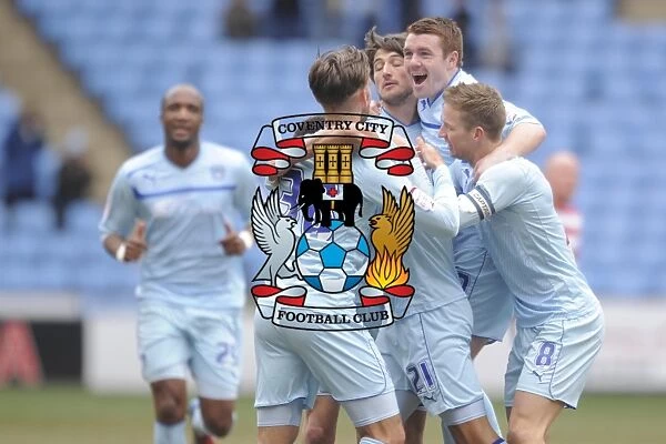 Thrilling Goal Celebration: Coventry City's Cyrus Christie Scores Against Doncaster Rovers, Npower League One (March 29, 2013)