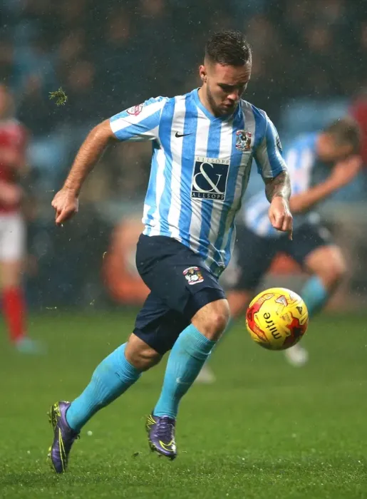 Framed Print : Thrilling Performance: Adam Armstrong Lights Up Coventry City vs Barnsley in Sky Bet League One at Ricoh Arena