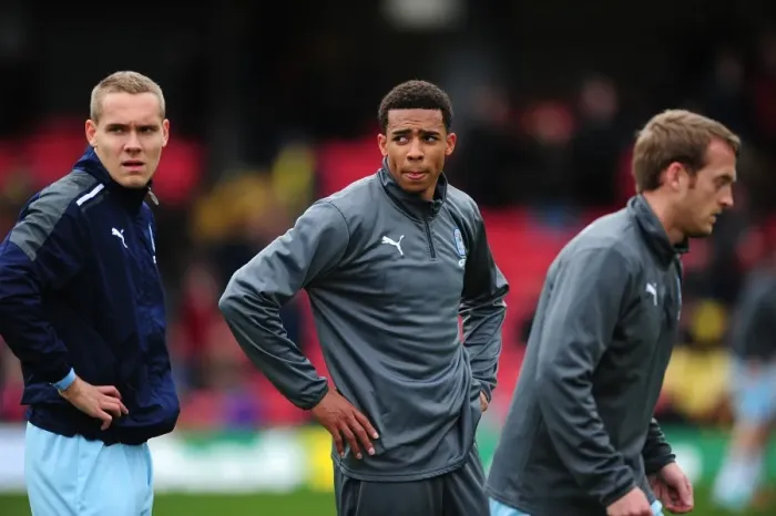 Framed Print : Triple Force: Hussey, Christie, and Clingan of Coventry City at Vicarage Road Against Watford (17-03-2012) Framed Print : Triple Force: Hussey, Christie, and Clingan of Coventry City at Vicarage Road Against Watford (17-03-2012)