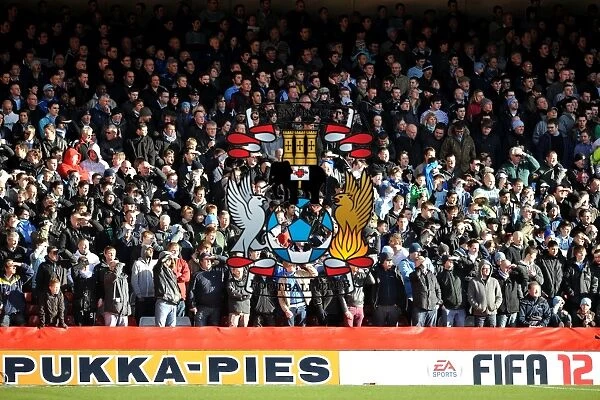 Unwavering Coventry City Fans Passion at Nottingham Forest's City Ground (Npower Football League Championship, 18-02-2012)