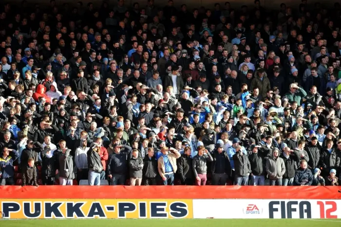 Framed Print : Unwavering Coventry City Fans Passion at Nottingham Forest's City Ground (Npower Football League Championship, 18-02-2012) Framed Print : Unwavering Coventry City Fans Passion at Nottingham Forest's City Ground (Npower Football League Championship, 18-02-2012)