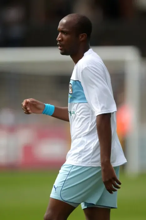 Framed Print : William Edjenguele in Action: Coventry City vs. Bristol Rovers Pre-Season Friendly at Memorial Ground Framed Print : William Edjenguele in Action: Coventry City vs. Bristol Rovers Pre-Season Friendly at Memorial Ground