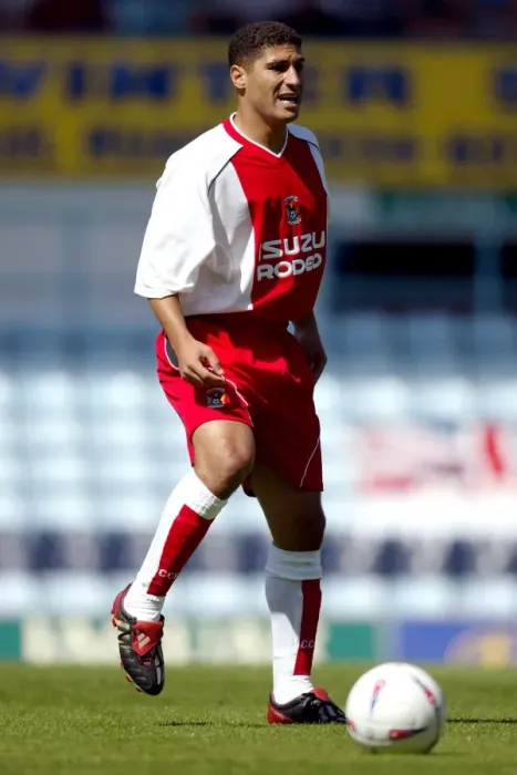Framed Print : Youssef Safri at Highfield Road: Coventry City vs. Wolverhampton Pre-Season Friendly (02-08-2003) Framed Print : Youssef Safri at Highfield Road: Coventry City vs. Wolverhampton Pre-Season Friendly (02-08-2003)