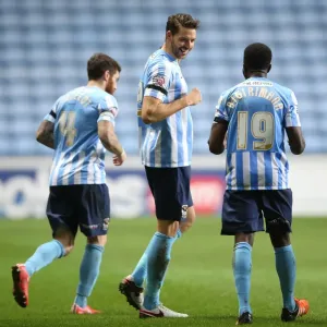 Aaron Martin Scores the Opener: Coventry City's Triumph in Sky Bet League One against Oldham Town at Ricoh Arena Aaron Martin Scores the Opener: Coventry City's Triumph in Sky Bet League One against Oldham Town at Ricoh Arena