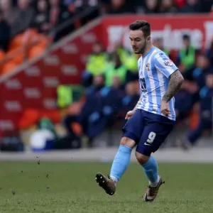 Adam Armstrong in Action: Coventry City vs Blackpool - Sky Bet League One Adam Armstrong in Action: Coventry City vs Blackpool - Sky Bet League One