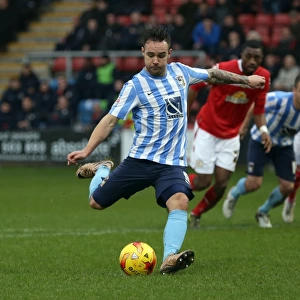 Adam Armstrong Scores Penalty: Coventry City's Third Goal in Sky Bet League One Clash Against Crewe Alexandra