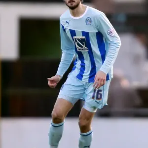 Adam Barton in Action: Coventry City vs Port Vale at Vale Park, Sky Bet League One Adam Barton in Action: Coventry City vs Port Vale at Vale Park, Sky Bet League One