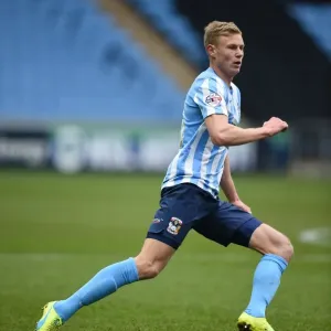 Andy Rose in Action: Coventry City vs Swindon Town (Sky Bet League One) at Ricoh Arena
