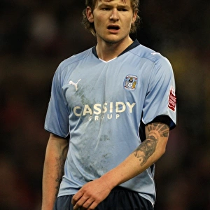 Aron Gunnarsson of Coventry City in Action against Nottingham Forest in the Coca-Cola Football League Championship (28-12-2009)