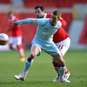 Battle for the Ball: Carl Baker vs. Andy Reid - Coventry City vs. Nottingham Forest, Npower Championship (2012) Battle for the Ball: Carl Baker vs. Andy Reid - Coventry City vs. Nottingham Forest, Npower Championship (2012)