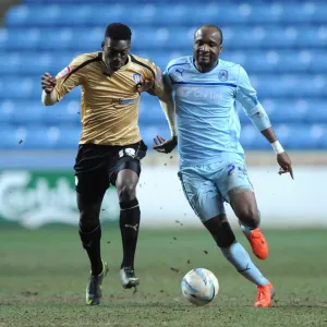 Battle for the Ball: Coventry City vs Colchester United, Npower League One, Ricoh Arena Battle for the Ball: Coventry City vs Colchester United, Npower League One, Ricoh Arena