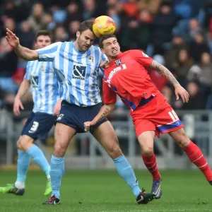 Battle for the Ball: Coventry City vs Gillingham in Sky Bet League One - Turner vs McDonald Battle for the Ball: Coventry City vs Gillingham in Sky Bet League One - Turner vs McDonald