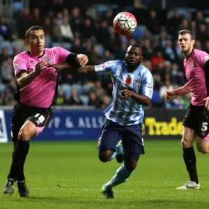 Battle for the Ball: Coventry City vs Northampton Town in the Emirates FA Cup First Round Battle for the Ball: Coventry City vs Northampton Town in the Emirates FA Cup First Round