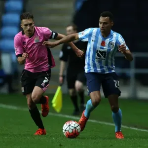 Battle for the Ball: Coventry City vs. Northampton Town - Emirates FA Cup First Round Battle for the Ball: Coventry City vs. Northampton Town - Emirates FA Cup First Round