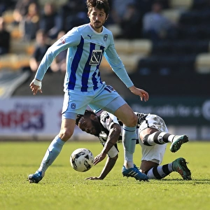 Battle for the Ball: Dumbuya vs. Barton in Sky Bet League One Clash (Notts County vs. Coventry City)