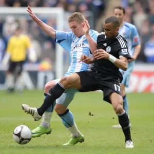 Battle for the Ball: Freddy Eastwood vs Jose Bosingwa, Coventry City vs Chelsea FA Cup Sixth Round, Ricoh Arena Battle for the Ball: Freddy Eastwood vs Jose Bosingwa, Coventry City vs Chelsea FA Cup Sixth Round, Ricoh Arena