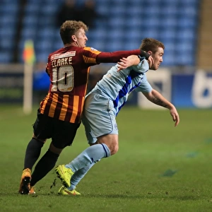 Battle for the Ball: John Fleck vs Billy Clarke - Coventry City vs Bradford City Rivalry in Sky Bet League One