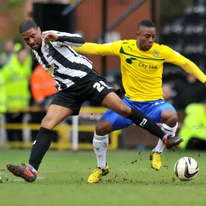 Battle for the Ball: Moussa vs. Thompson - Coventry City vs. Notts County Rivalry Battle for the Ball: Moussa vs. Thompson - Coventry City vs. Notts County Rivalry
