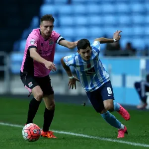 Battle for the FA Cup Ball: Coventry City vs Northampton Town - Emirates FA Cup First Round Battle for the FA Cup Ball: Coventry City vs Northampton Town - Emirates FA Cup First Round