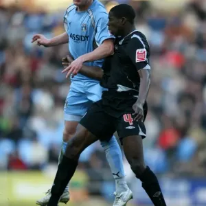 Battle for the FA Cup: Robbie Simpson vs. Leon Barnett - Aerial Clash at The Ricoh Arena (Coventry City vs. West Bromwich Albion, FA Cup Fifth Round, 2008) Battle for the FA Cup: Robbie Simpson vs. Leon Barnett - Aerial Clash at The Ricoh Arena (Coventry City vs. West Bromwich Albion, FA Cup Fifth Round, 2008)