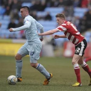 Battle of Ricoh Arena: Coventry City vs Doncaster Rovers in Npower Football League One - Callum Ball vs John Lundstram Battle of Ricoh Arena: Coventry City vs Doncaster Rovers in Npower Football League One - Callum Ball vs John Lundstram