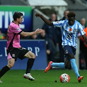 Battling for the Ball: Coventry City vs. Northampton Town in the Emirates FA Cup