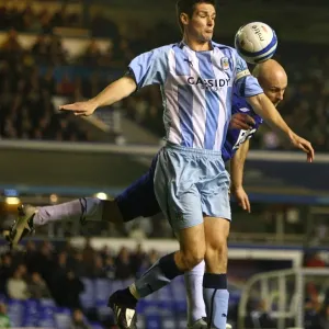 Battling for Supremacy: Lee Carsley vs. Scott Dann in the Coca-Cola Championship Clash between Birmingham City and Coventry City (03-11-2008) Battling for Supremacy: Lee Carsley vs. Scott Dann in the Coca-Cola Championship Clash between Birmingham City and Coventry City (03-11-2008)