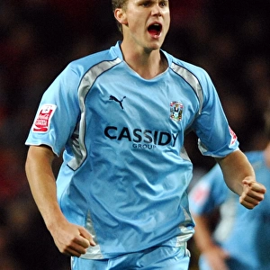 Ben Turner's Shocking Goal: Coventry City Stuns Manchester United in Carling Cup Third Round (September 2007)