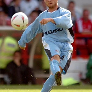 Bjarni Gudjonssen in Action for Coventry City vs Nottingham Forest (2004)